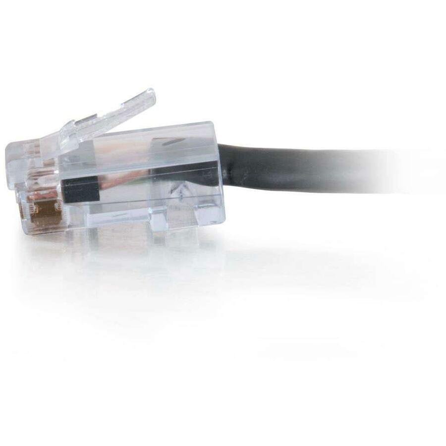 C2G 7 ft Cat6 Non Booted Plenum UTP Unshielded Network Patch Cable - Black