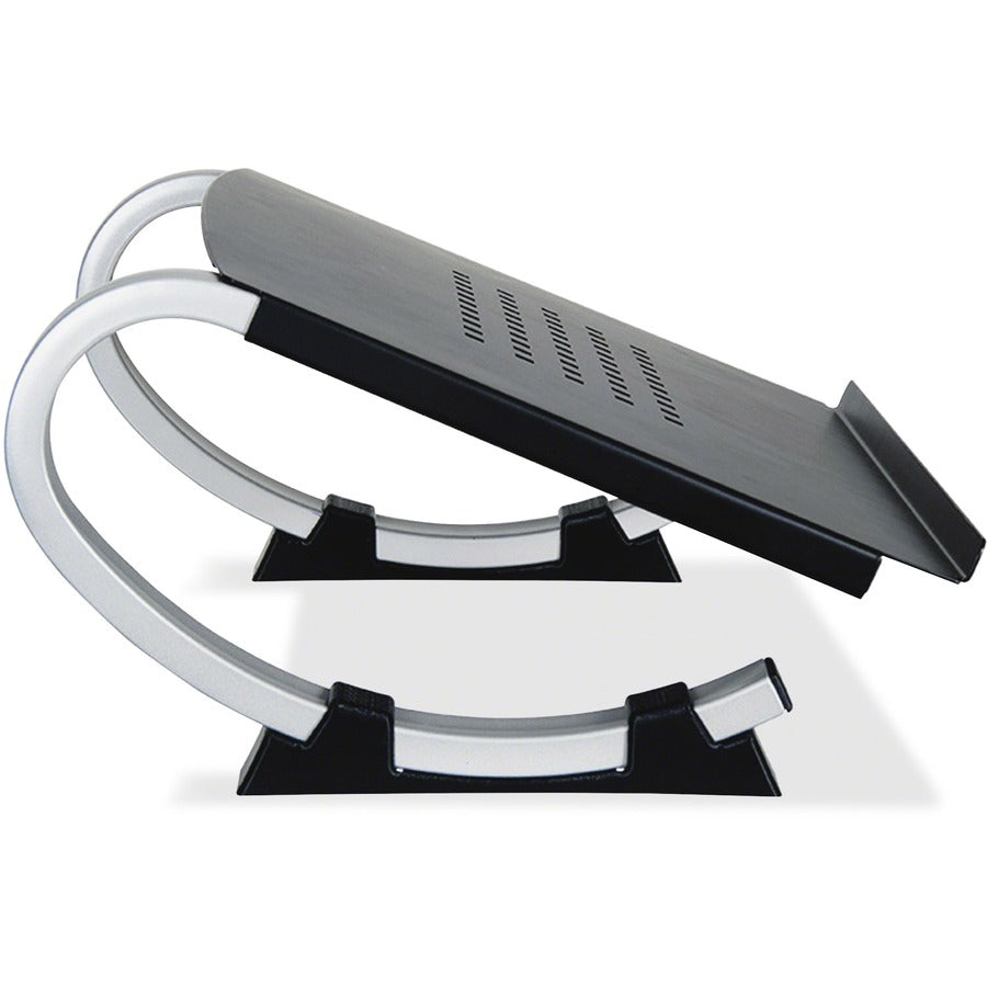 Up to 17" Screen Support - 40 lb Load Capacity - 5" Height x 14.70" Width x 11.50" Depth - Desktop - Steel - Black, Silver
