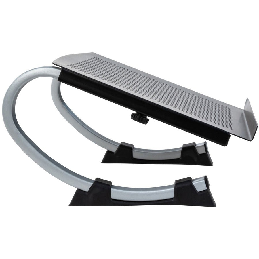 Up to 17" Screen Support - 40 lb Load Capacity - 5" Height x 14.70" Width x 11.50" Depth - Desktop - Steel - Black, Silver