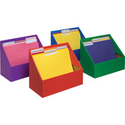 Folder Holder Assortment, 4 Assorted Colors, 9-3/4"H x 12"W x 5-3/4"D, 4 Folders