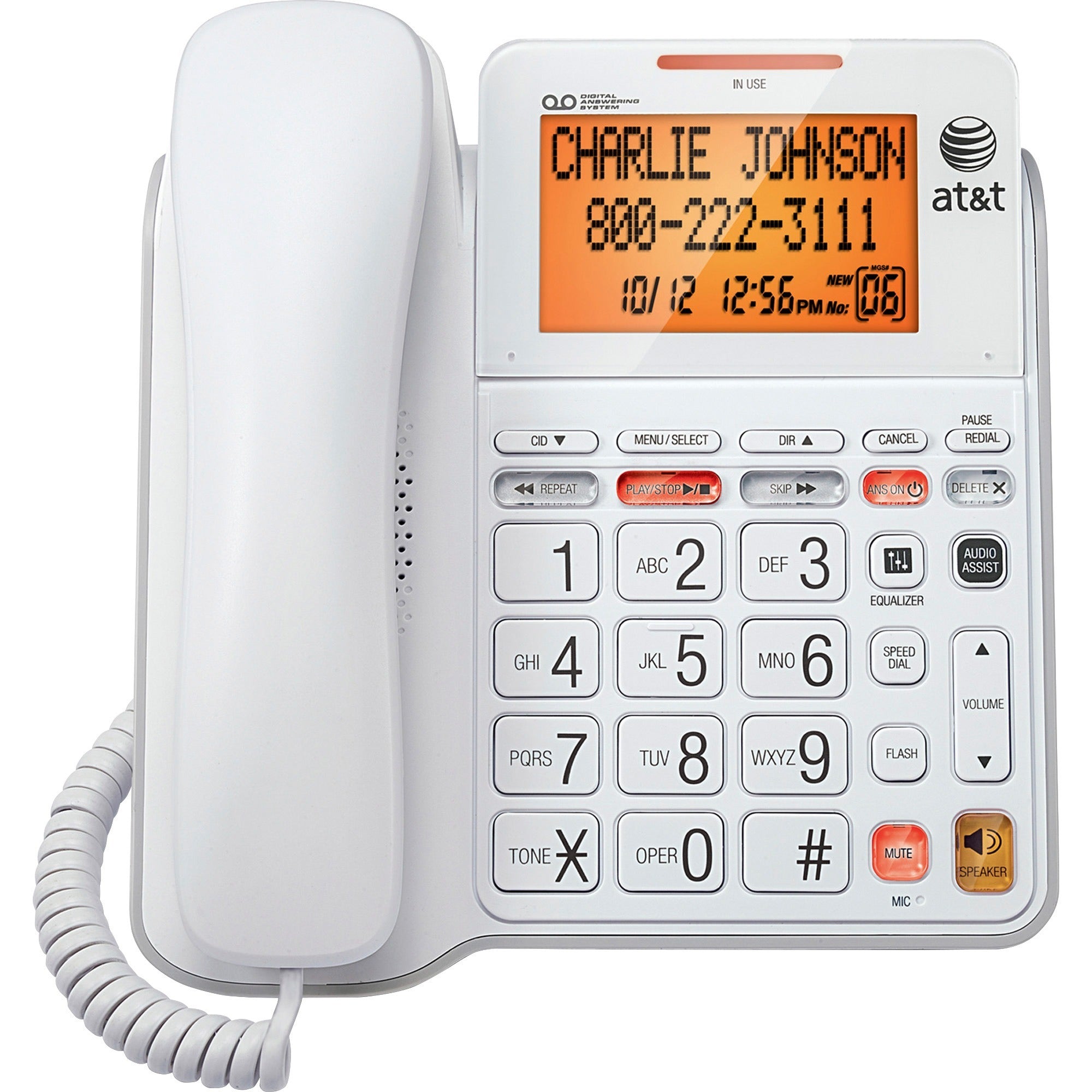 1 x Phone Line - Speakerphone - Answering Machine