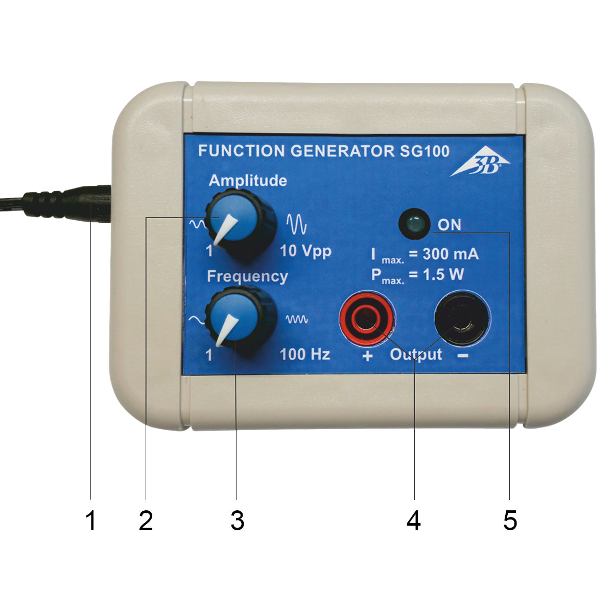 Sine Wave Generator –
SG 100, 1 Hz - 100 Hz 
(115 V, 50/60 Hz)