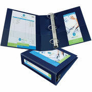 Avery Heavy-Duty Framed View 3-Ring Binder, 3" EZD Rings, Navy Blue