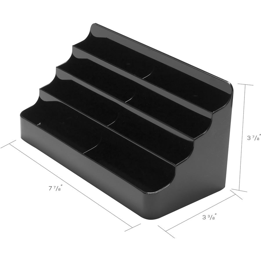 3.9" Height x 7.9" Width x 3.6" Depth - Plastic - Black - 1 Each