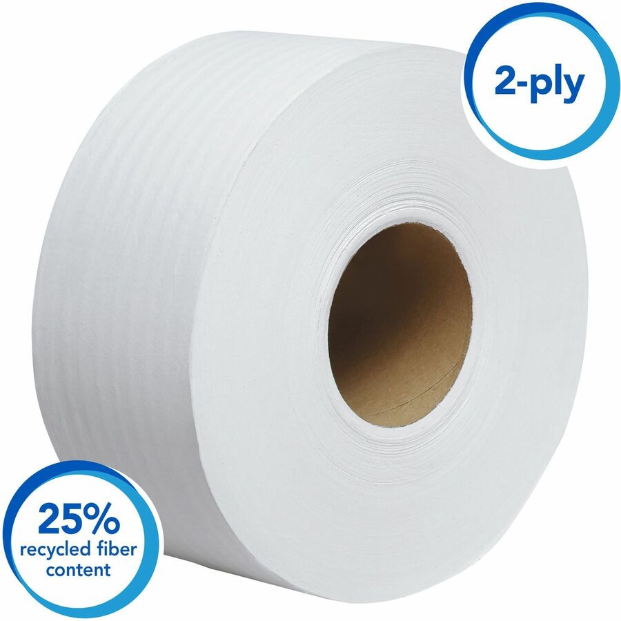 3.55" Width x 750 ft Length - White - 1 Carton