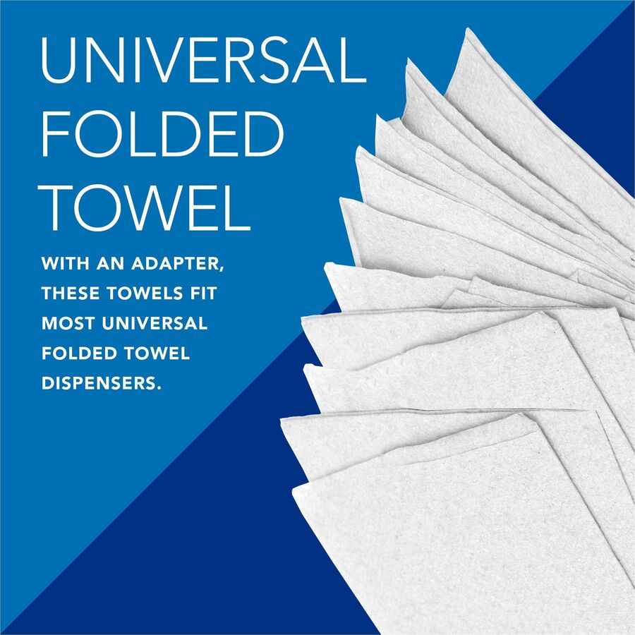 1 Ply - 7.80" Width x 12.40" Length - White - 175/Pack - 1 Carton