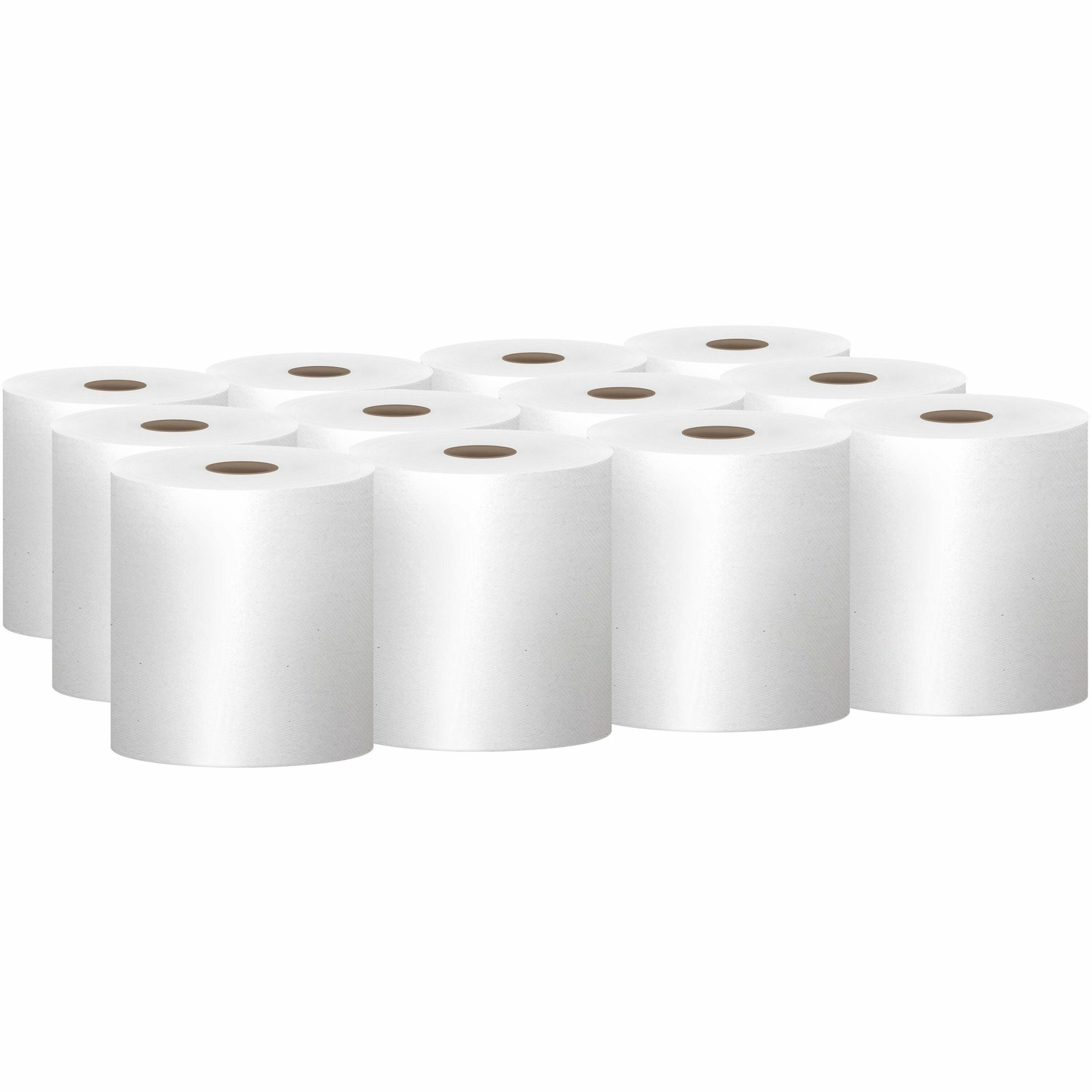 1 Ply - 8" Width x 800 ft Length - 7.87" Roll Diameter - White - 1 Carton
