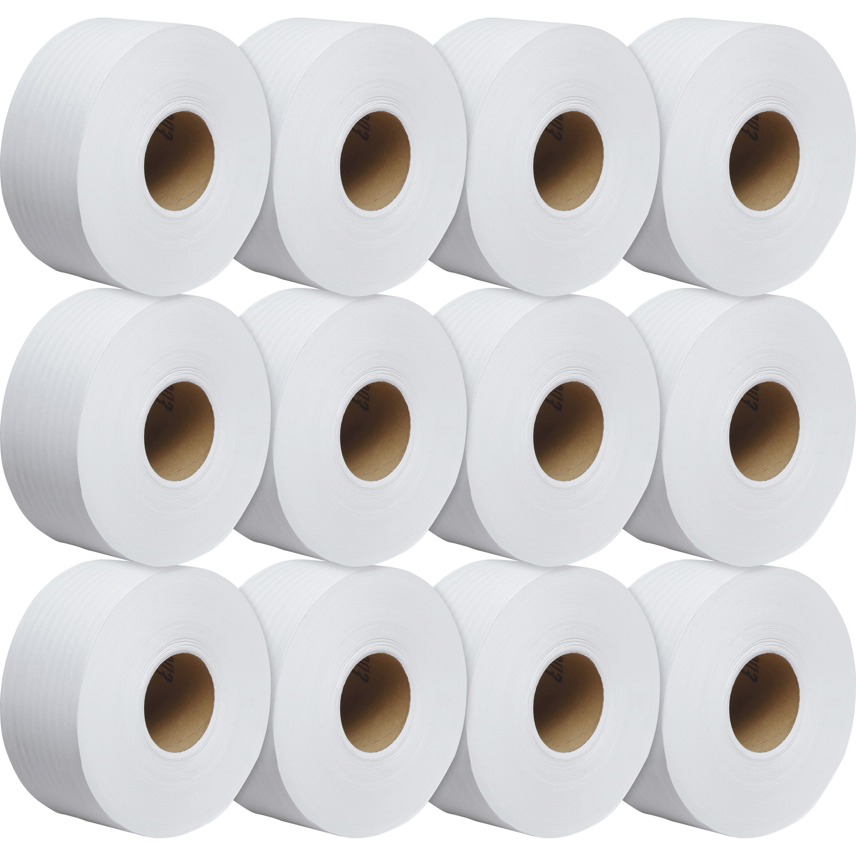 1 Ply - 3.55" Width x 2000 ft Length - White - Fiber - 1 Carton