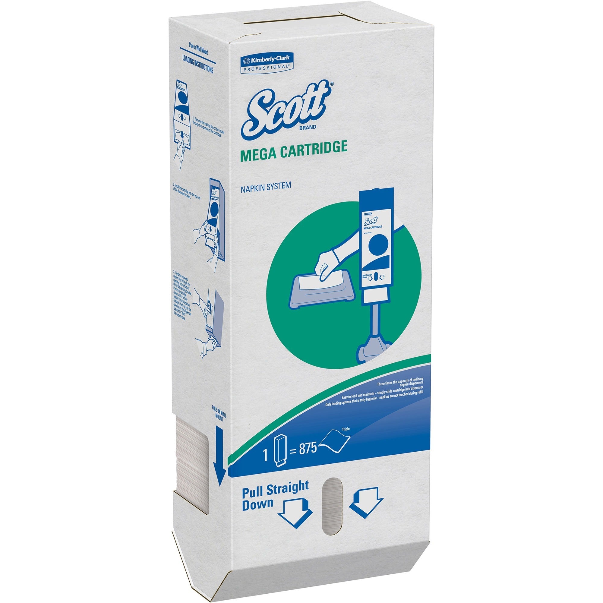1 Ply - 6.50" Width x 8.40" Length - Fiber - 875/Box - 6 / Carton