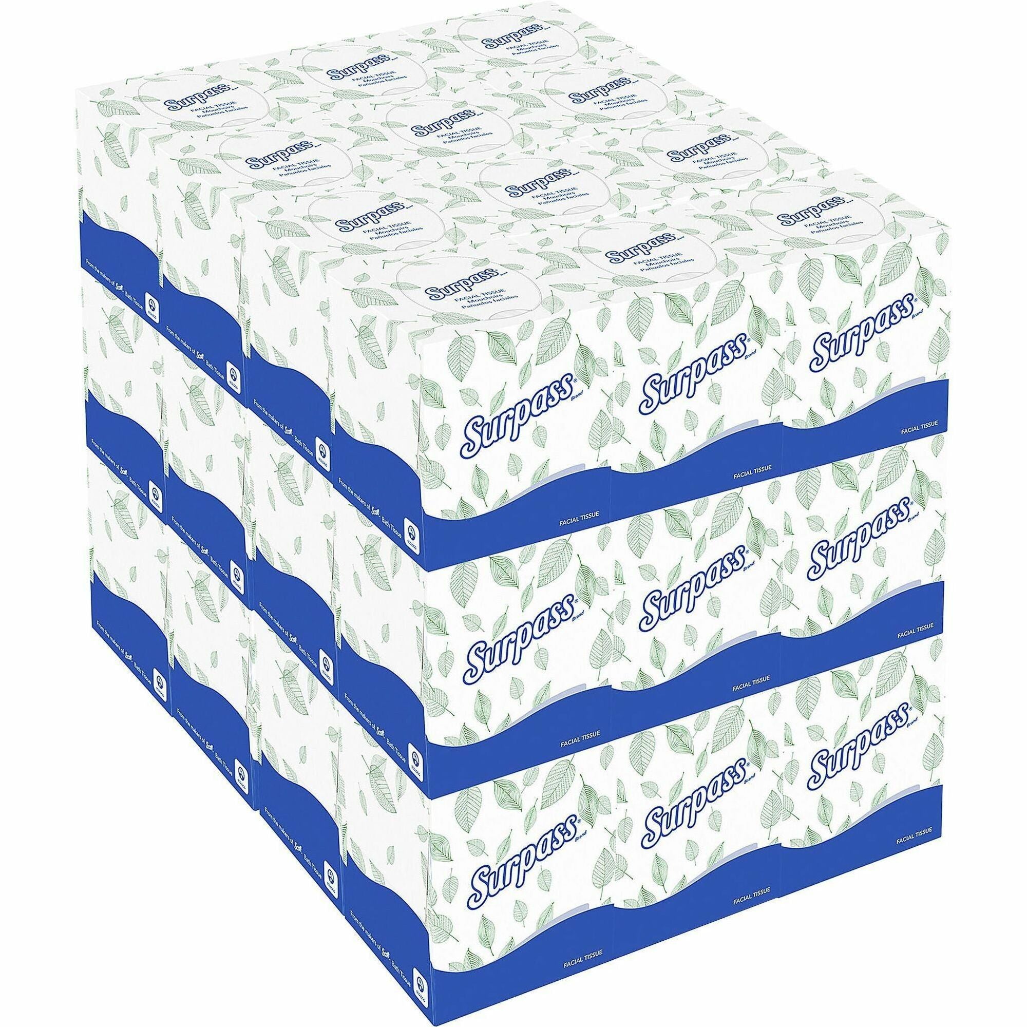2 Ply - 8.30" Width x 7.80" Length - White - Fiber - 90/Box - 1 Carton