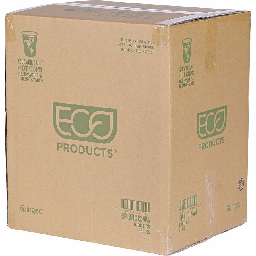 12 fl oz - Multi - Paper, Resin - Hot Drink - 50/Pack - 20 / Carton