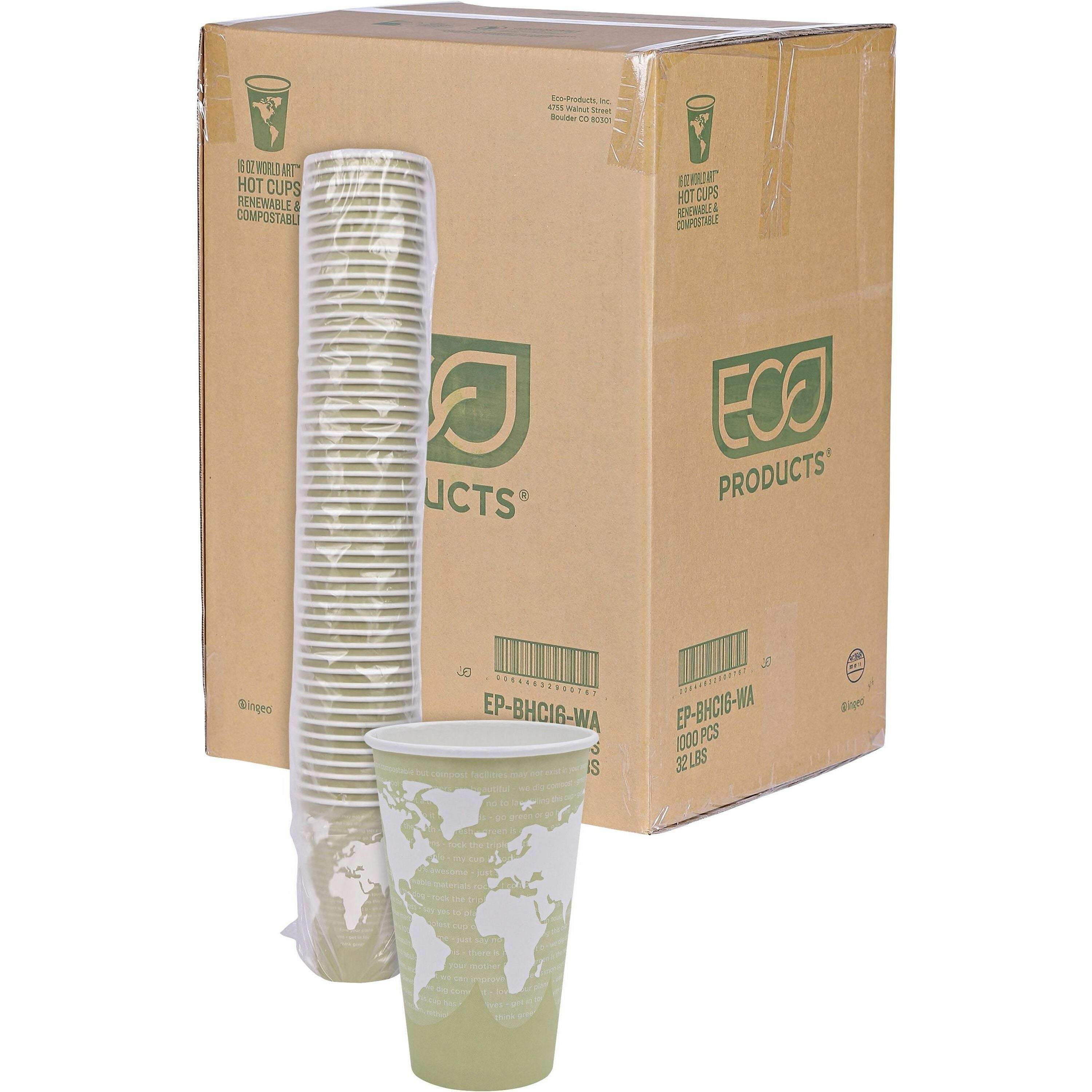 16 fl oz - Multi - Paper, Resin - Hot Drink - 50/Pack - 20 / Carton