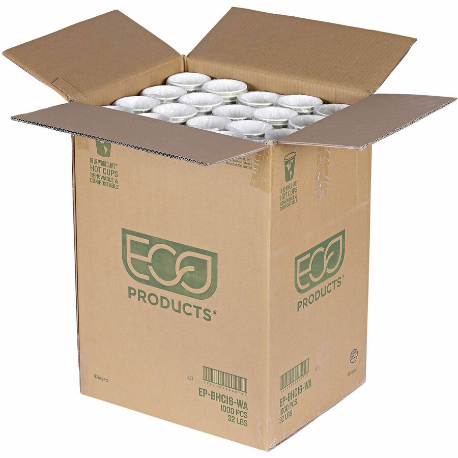 16 fl oz - Multi - Paper, Resin - Hot Drink - 50/Pack - 20 / Carton