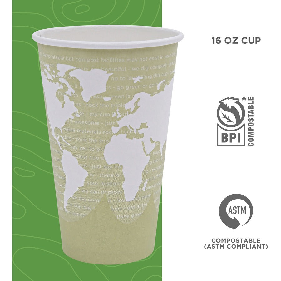 16 fl oz - Multi - Paper, Resin - Hot Drink - 50/Pack - 20 / Carton