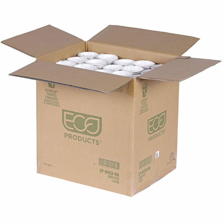 8 fl oz - Multi - Paper, Resin - Hot Drink - 50/Pack - 20 / Carton