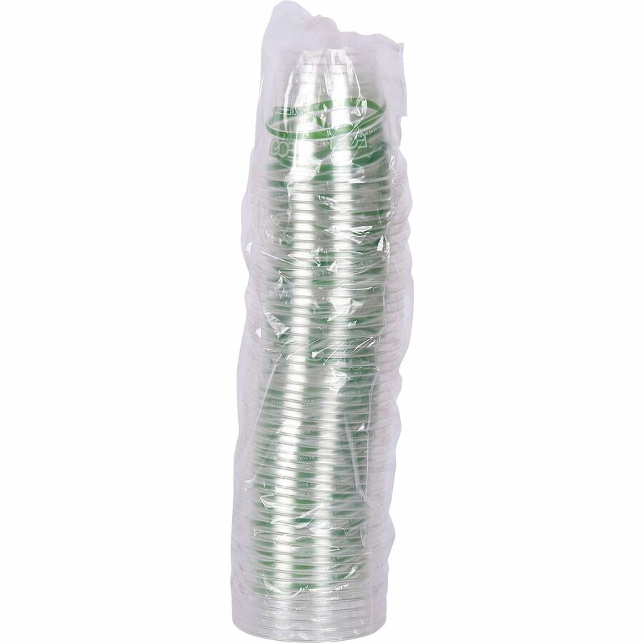 9 fl oz - Clear - Polylactic Acid (PLA) - Cold Drink - 50/Pack - 20 / Carton