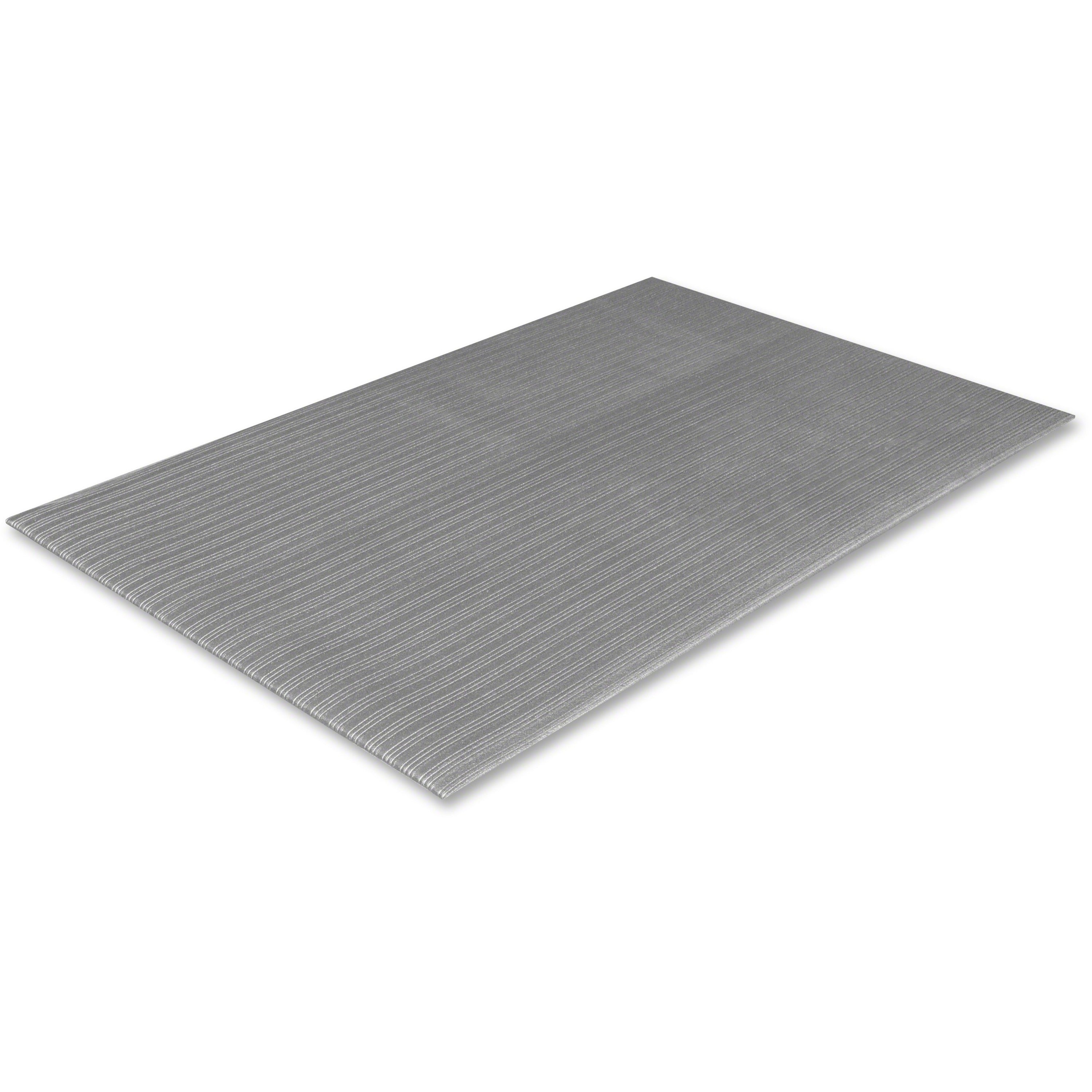 Cement Floor, Floor, Service Counter, Mailroom, Cashier's Station, Warehouse - 36" Length x 27" Width x 0.375" Thickness - Rectangular - Vinyl, Closed-cell PVC Foamboard - Gray - 1 Each