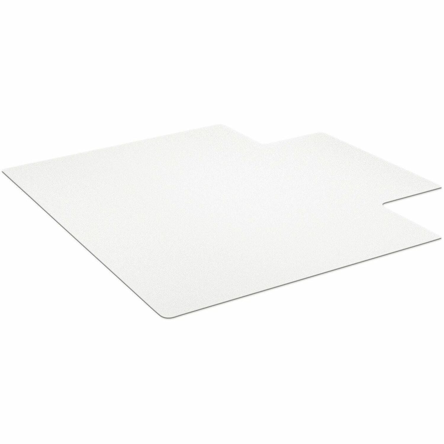 Hardwood Floor, Hard Floor, Wood Floor, Tile Floor - 53" Length x 45" Width x 0.110" Thickness - Lip Size 12" Length x 25" Width - Vinyl - Clear - 1 Each