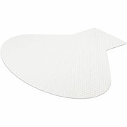Medium Pile Carpet, Workstation - 60" Length x 66" Width - Lip Size 12" Length x 20" Width - Vinyl - Clear - 1 Each