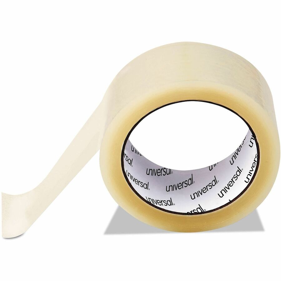 54.60 yd Length x 1.88" Width x 3 mil Thickness - 3" Core - Clear - Resin - Plastic Backing - 6 / Pack