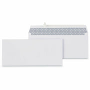 Universal Envelope - Business - #10 - 24 lb - Self Adhesive - White - Paper Stock - 100 / Box