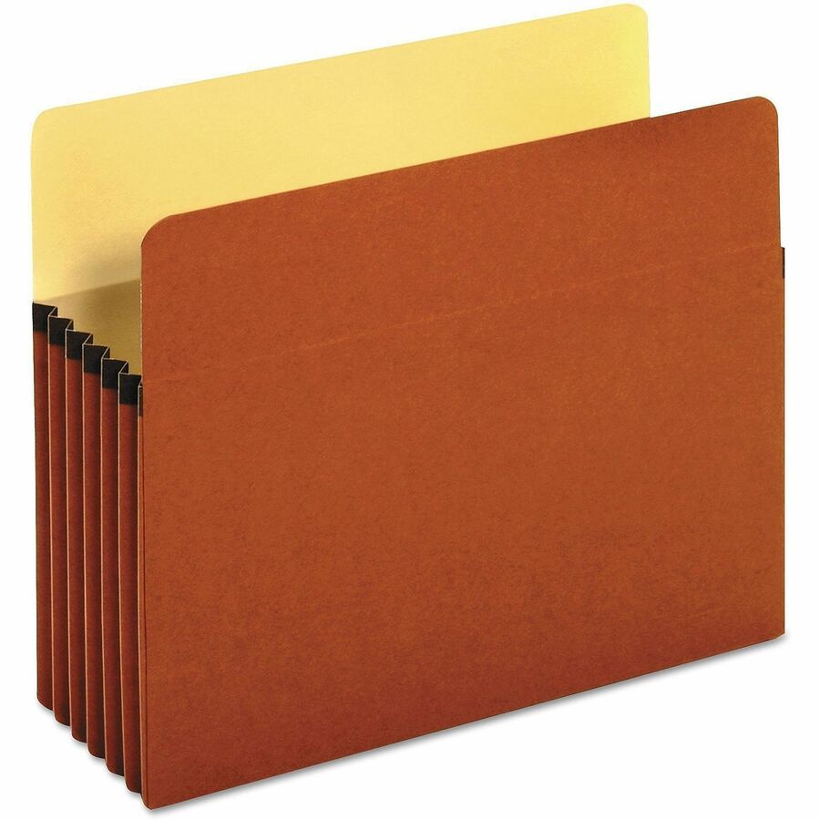 Universal Straight Tab Cut Letter Expanding File - 8 1/2" x 11" - Capacity5 1/4" Expansion - 1 Pocket(s) - Top Tab Position - Redrope - 10 Box