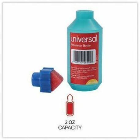 Universal Envelope Moistener - 2 oz - Blue - Adhesive - Plastic, Foam