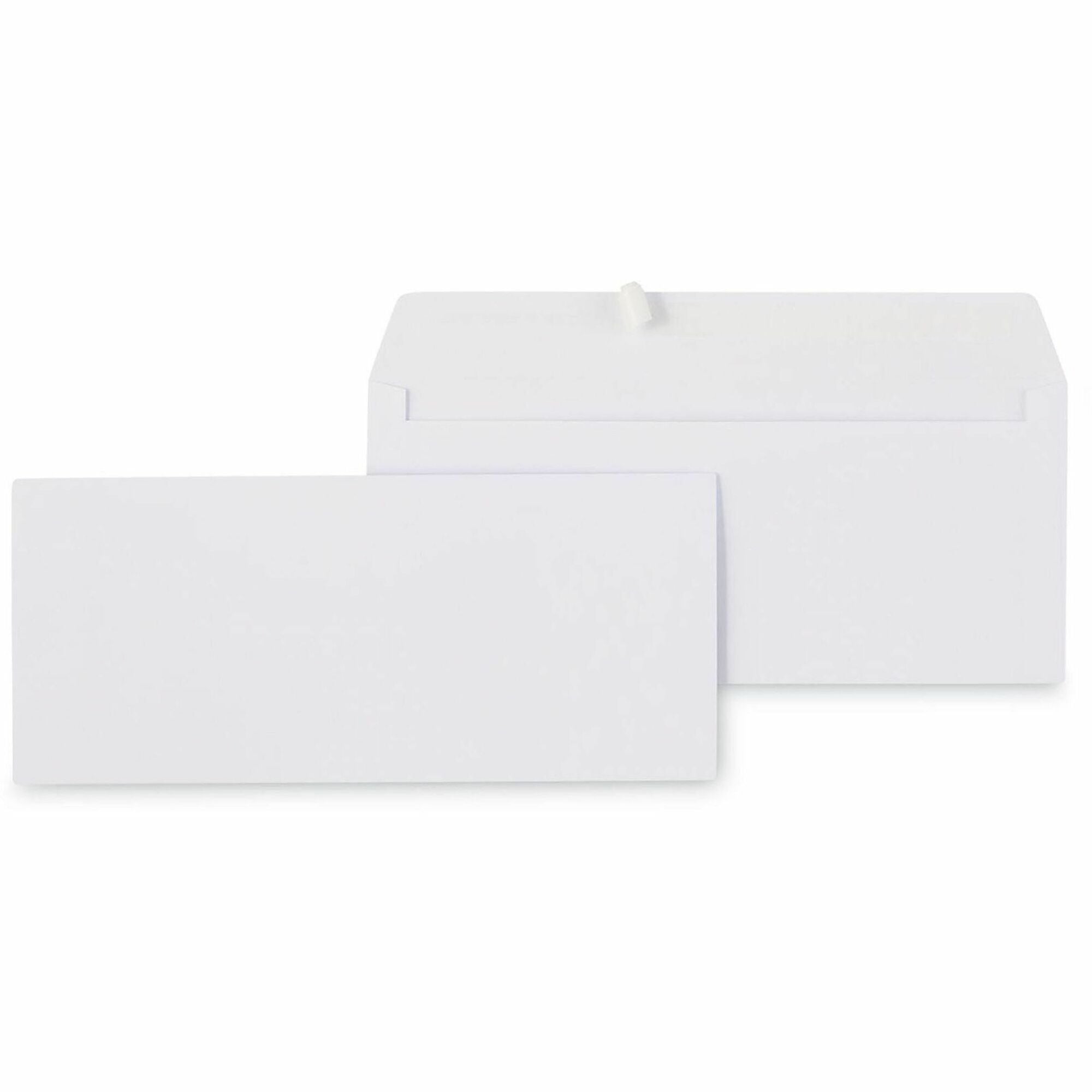 Universal Envelope, Business #10, 24 lb, Self Adhesive, White, Paper Stock, 500/Box