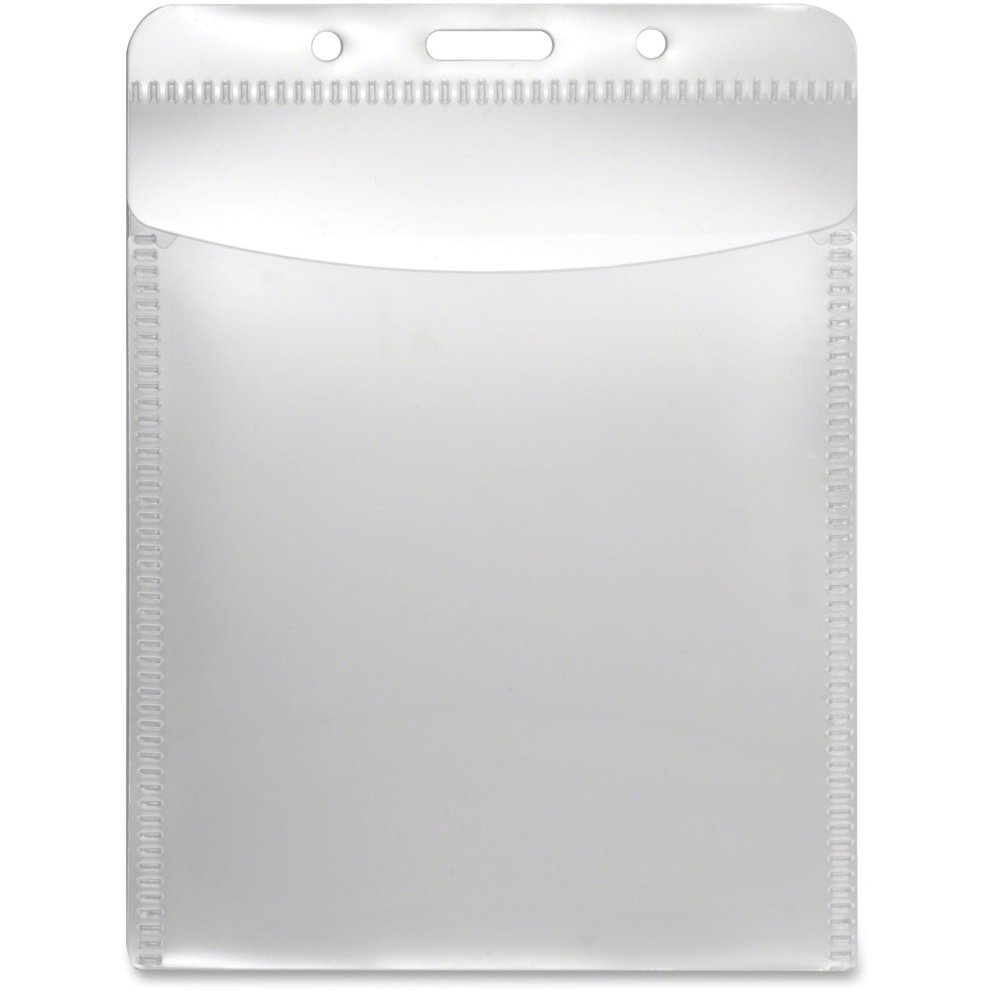 Support 3" x 4" Media - Vertical - Polypropylene - Clear - 50 / Pack