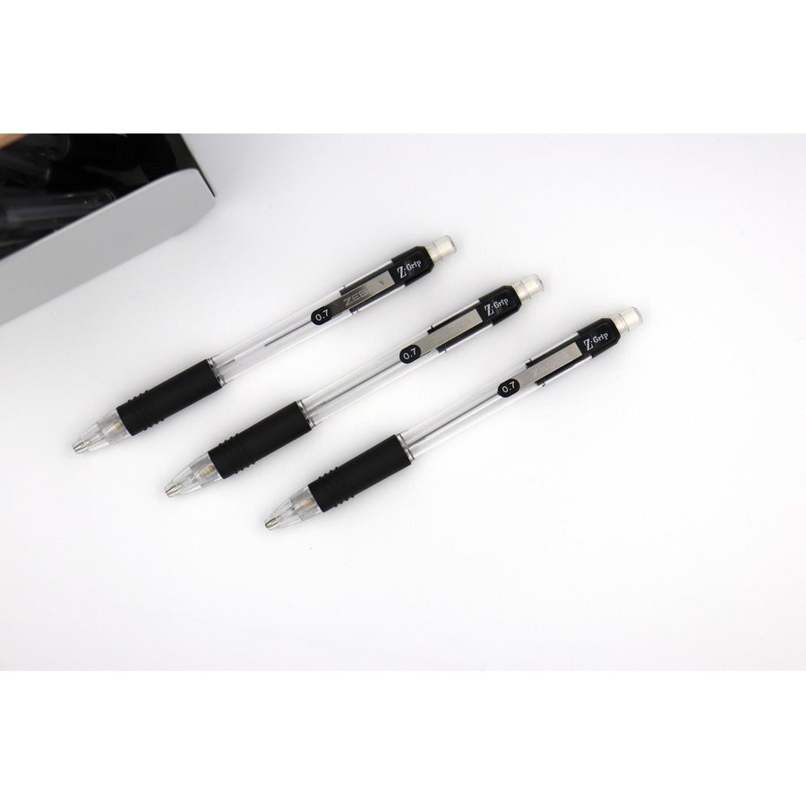 0.7 mm Graphite Lead - Refillable - Clear Plastic Barrel - 24 / Pack