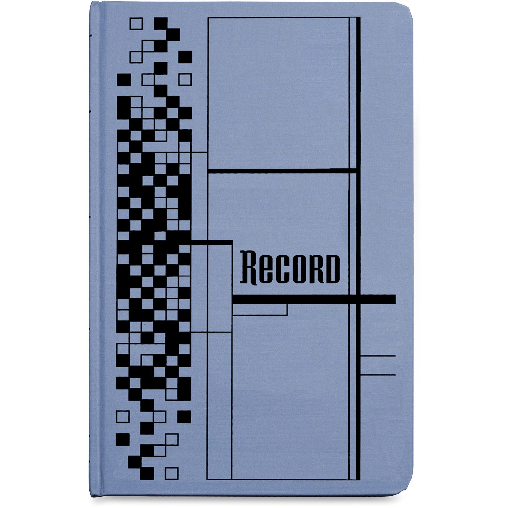 250 Sheet(s) - Sewn Bound - 12.12" x 7.62" Sheet Size - Black Print Color - Blue Cover - 1 Each