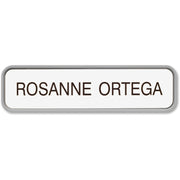 Xstamper Designer Framed Wall/Door Sign - 8" Width x 2" Height - Rectangular Shape - Rounded Corner - Plastic - 1 Each