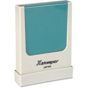 Xstamper Single Line Stamp - Custom Message Stamp - 1 Line(s) - 0.19" Impression Width x 1.56" Impression Length - 50000 Impression(s) - Assorted - Rubber - 1 Each