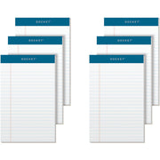 50 Sheets - Double Stitched - 16 lb Basis Weight - Jr.Legal - 5" x 8" Sheet Size - 8" Height x 5" Width - White Paper - Rigid, Heavyweight, Bleed Resistant, Perforated, Acid-free - 1 Pack