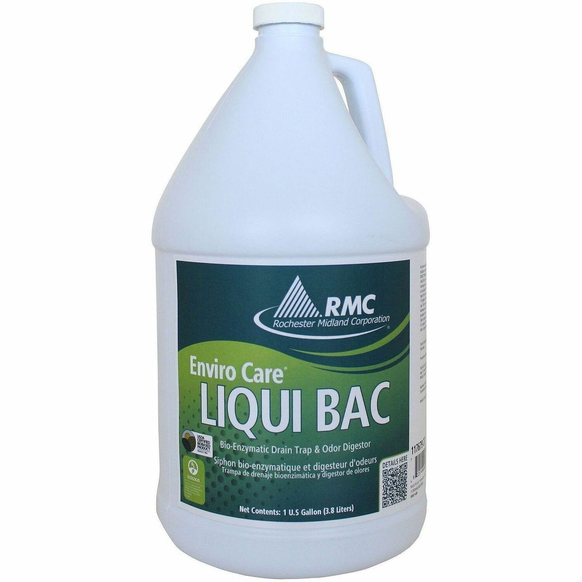 Institutional Odor Eliminator & Grease Digester, Septic/Sump/Portable Toilet Use, Non-Toxic & Phosphate-Free, 128 fl oz (1 gal)