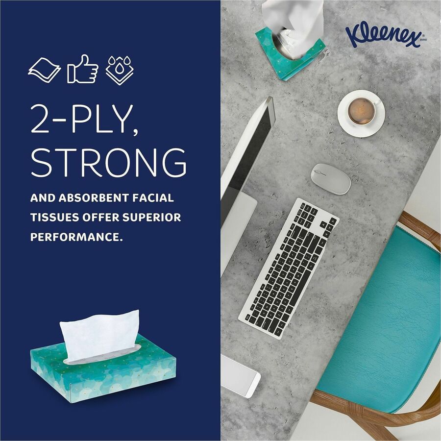 2 Ply - 8.40" Width x 5.50" Length - White - 48/Box - 64 / Carton