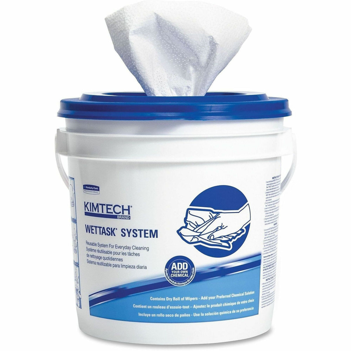 KIMTECH Wipers for Solvents - For Healthcare - 12.50" Length x 12" Width - Recommended For: Solvent Remover - Soft, Absorbent, Durable, Strong - White - 6 / Carton