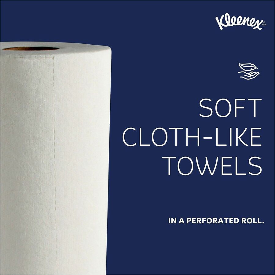 Kleenex&reg; Premier Kitchen Paper Towels - 1 Ply - 10.40" Width x 11" Length - 70 Sheets/Roll - White - Paper - 1 Roll