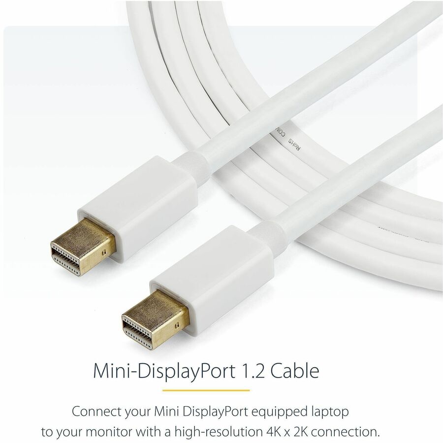 StarTech.com 3m White Mini DisplayPort Cable - M/M