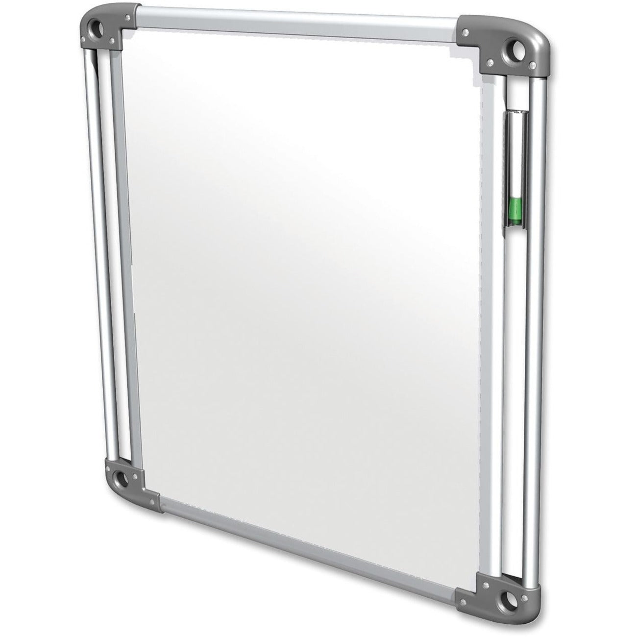 Ghent Dry Erase Board - 28" (2.3 ft) Width x 28" (2.3 ft) Height - Aluminum Frame - 1 Each