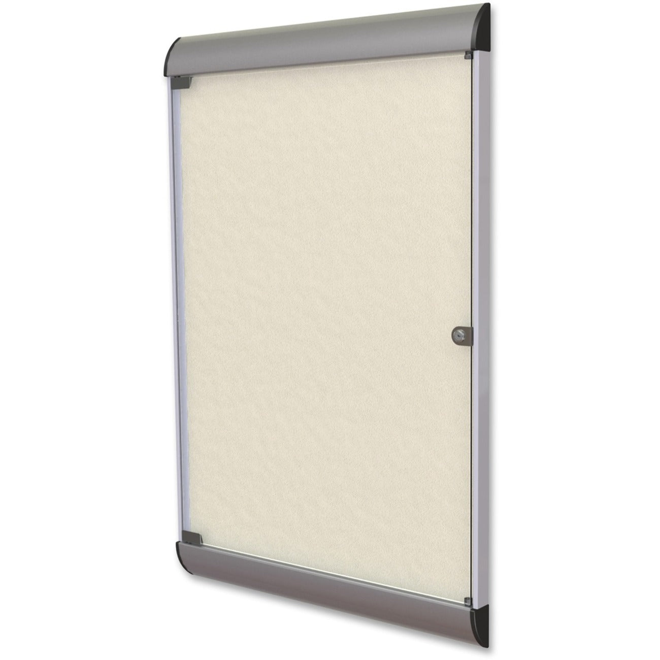 42.13" Board Height x 27.75" Board Width - Ivory Vinyl Surface - Aluminum Frame - 1 Each