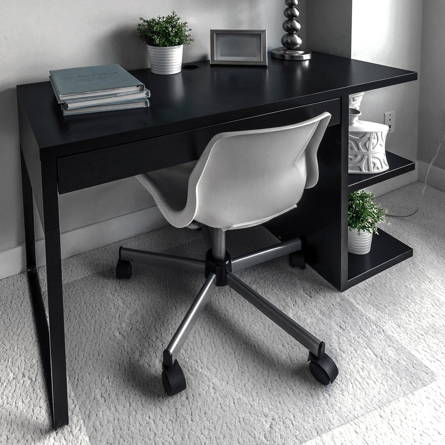 Floortex Cleartex Unomat&reg; Anti-Slip Rectangular Chair Mat Hard Floors and Carpet Tiles - Hard Floor, Home, Office - 60" Length x 48" Width x 0.075" Depth x 0.075" Thickness - Rectangular - Polycarbonate - Clear - 1 Each - TAA Compliant