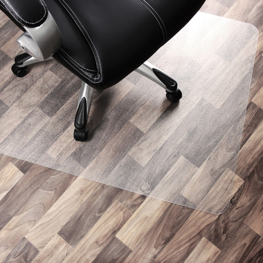 Floortex Cleartex Unomat&reg; Anti-Slip Rectangular Chair Mat Hard Floors and Carpet Tiles - Hard Floor, Home, Office - 60" Length x 48" Width x 0.075" Depth x 0.075" Thickness - Rectangular - Polycarbonate - Clear - 1 Each - TAA Compliant
