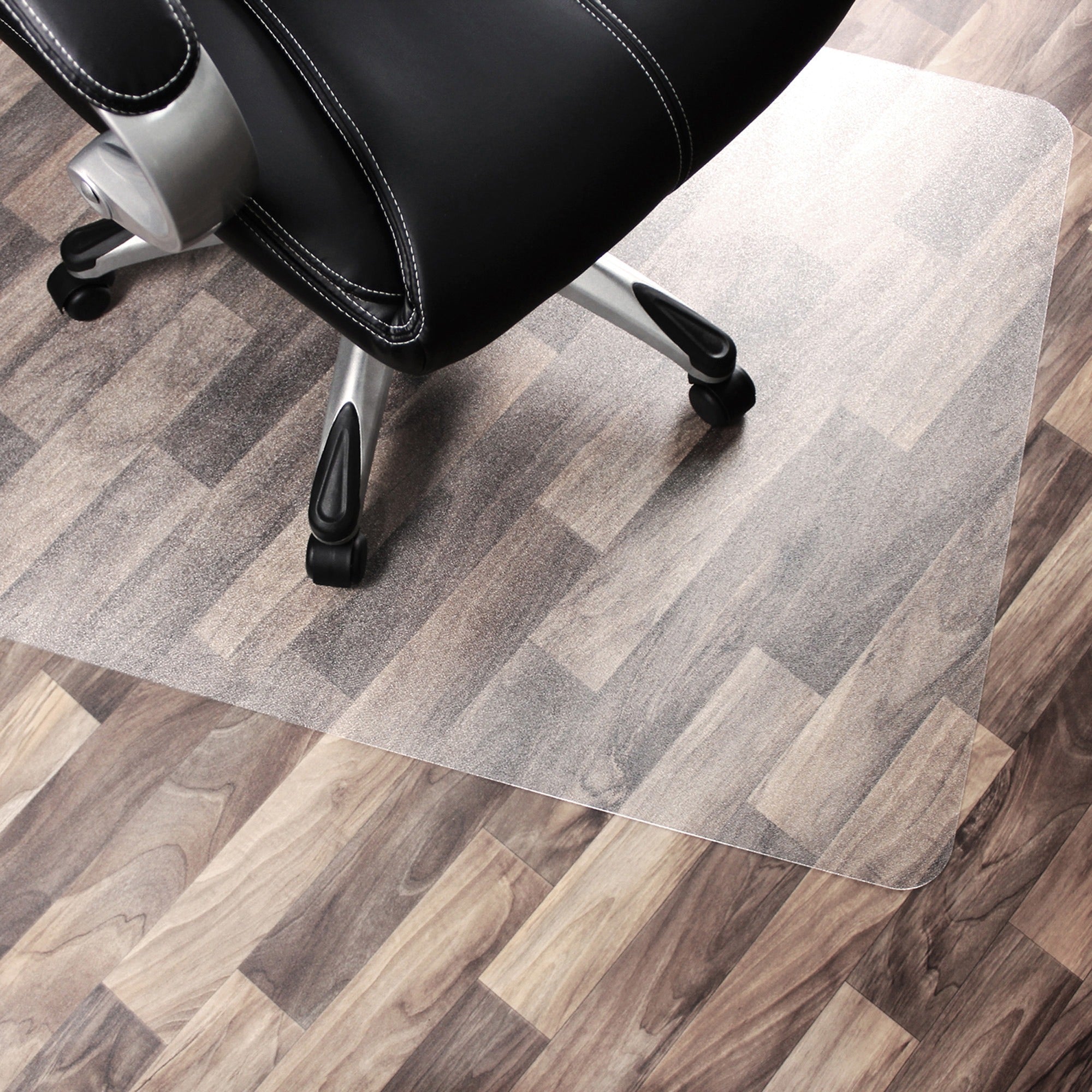 Floortex Cleartex Unomat&reg; Anti-Slip Rectangular Chair Mat Hard Floors and Carpet Tiles - Hard Floor, Home, Office - 60" Length x 48" Width x 0.075" Depth x 0.075" Thickness - Rectangular - Polycarbonate - Clear - 1 Each - TAA Compliant