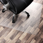 Floortex Cleartex Unomat&reg; Anti-Slip Rectangular Chair Mat Hard Floors and Carpet Tiles - Hard Floor, Home, Office - 47" Length x 35" Width x 0.075" Depth x 0.080" Thickness - Rectangular - Polycarbonate - Clear - 1 Each - TAA Compliant