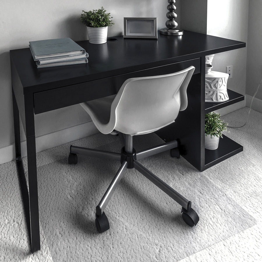 Floortex Cleartex Unomat&reg; Anti-Slip Rectangular Chair Mat Hard Floors and Carpet Tiles - Hard Floor, Home, Office - 47" Length x 35" Width x 0.075" Depth x 0.080" Thickness - Rectangular - Polycarbonate - Clear - 1 Each - TAA Compliant