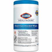 Clorox Healthcare Bleach Germicidal Wipes, 5" x 6", White, 150 Wipes per Tub, 1 Tub