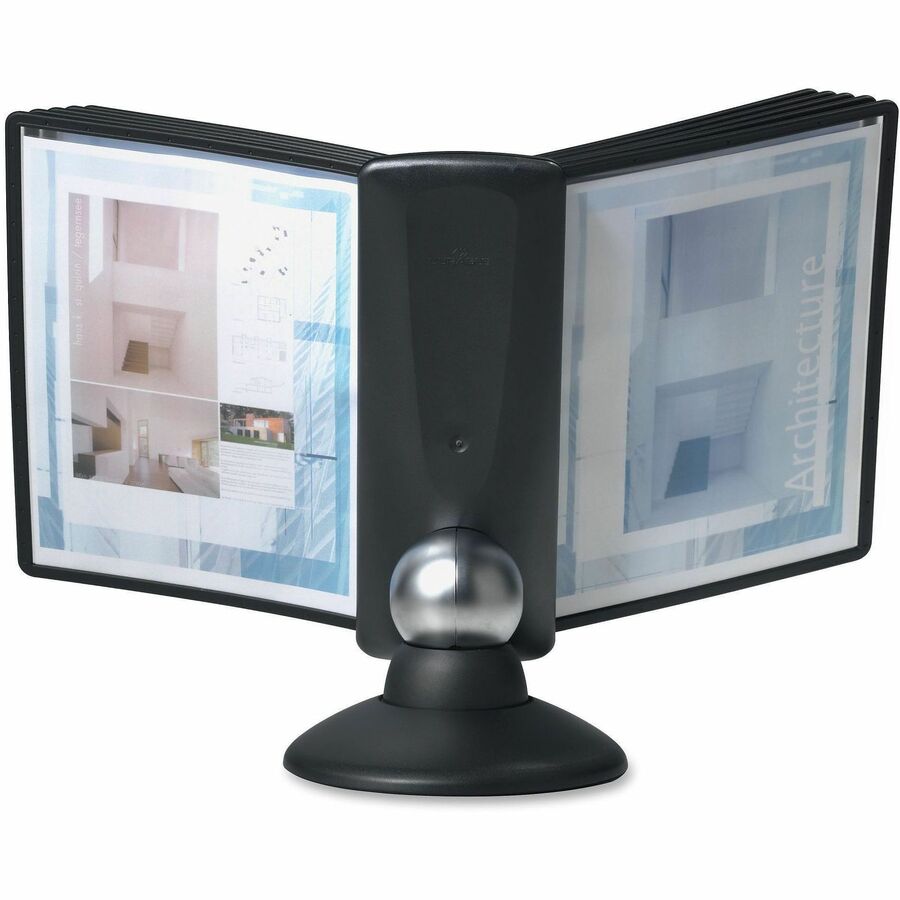 Desktop - 10 Panels - Support Letter 8.50" x 11" Media - Adjustable Viewing Angle, Rugged, Environmentally Friendly, 360&deg; Swivel Base, Non Expandable, Dual Sided - 1 Each