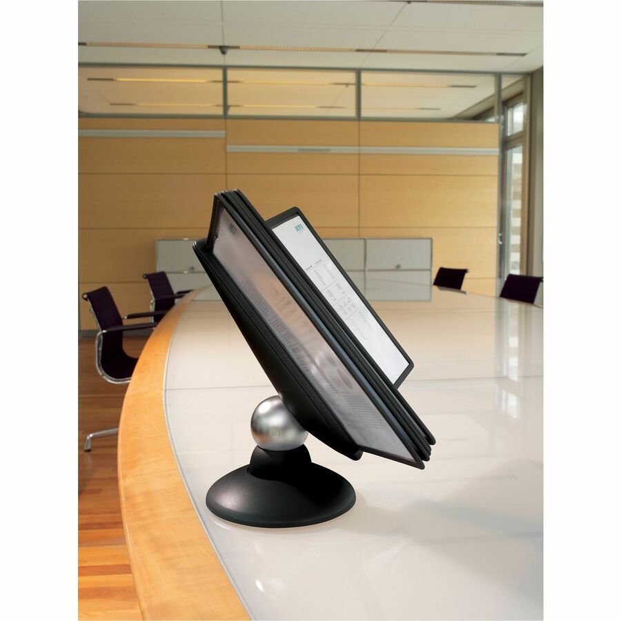 Desktop - 10 Panels - Support Letter 8.50" x 11" Media - Adjustable Viewing Angle, Rugged, Environmentally Friendly, 360&deg; Swivel Base, Non Expandable, Dual Sided - 1 Each