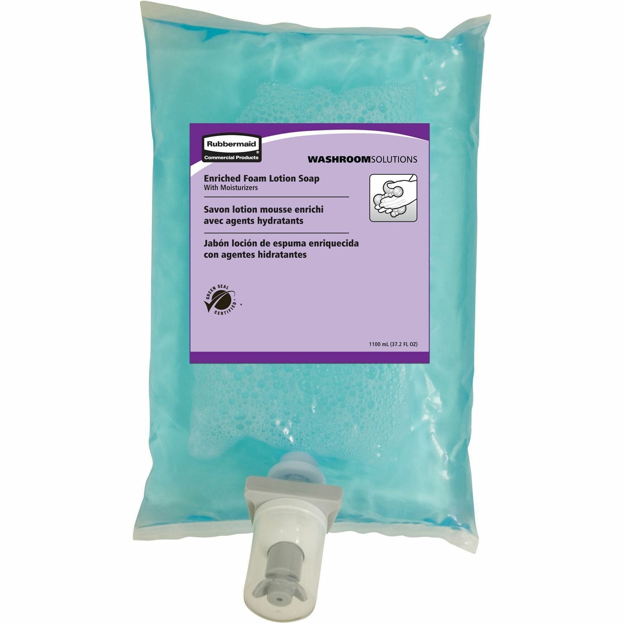 Light Citrus Scent - 1.16 quart - Kill Germs - Skin, Hand - Moisturizing - Blue - 4 / Carton